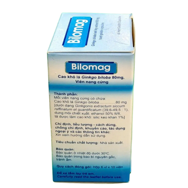 Thuốc điều trị suy tuần hoàn não Bilomag 80mg (Hộp 60 viên)