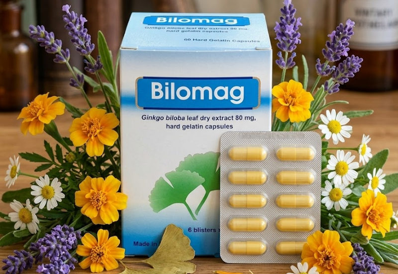 Thuốc điều trị suy tuần hoàn não Bilomag 80mg (Hộp 60 viên)