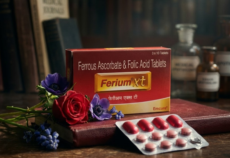 Thuốc điều trị thiếu máu Ferium-XT Emcure (Hộp 1 vỉ x 10 viên)