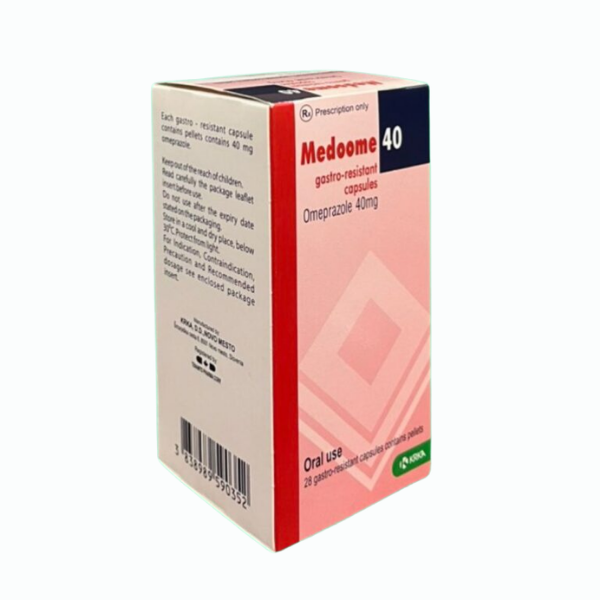 Thuốc điều trị viêm loét dạ dày Medoome 40 KRKA (Hộp 1 lọ 28 viên)