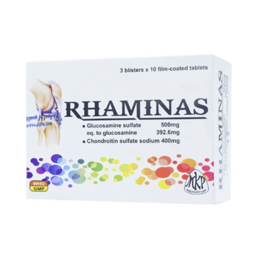 Thuốc điều trị xương khớp Rhaminas Mekophar (Hộp 3 vỉ x 10 viên)