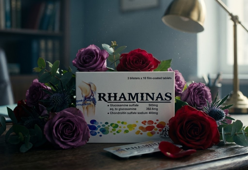Thuốc điều trị xương khớp Rhaminas Mekophar (Hộp 3 vỉ x 10 viên)