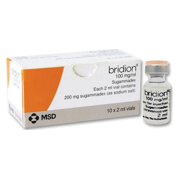 Thuốc giải độc gây mê Bridion MSD (Hộp 10 lọ x 2ml)