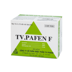 Thuốc giảm đau hạ sốt TV.Pafen F TV Pharm (Hộp 10 vỉ x 10 viên)