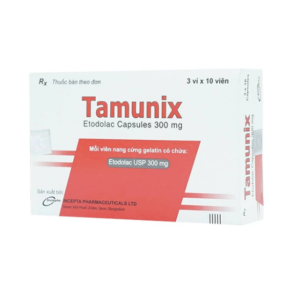 Thuốc giảm đau kháng viêm Tamunix Incepta (Hộp 3 vỉ x 10 viên)