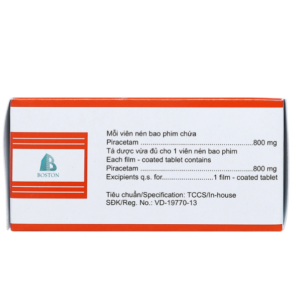 Thuốc hỗ trợ tuần hoàn não Piroton 800 Boston (Hộp 50 viên)