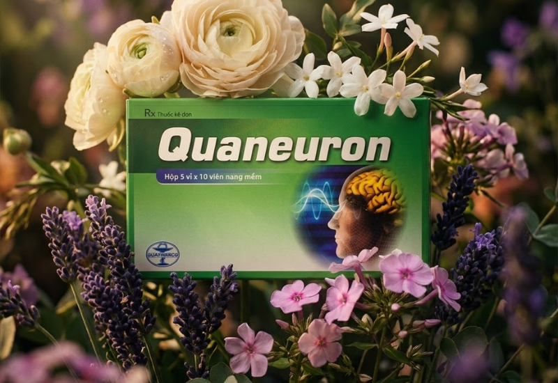 Thuốc hoạt huyết dưỡng não Quaneuron Hải Dương (Hộp 5 vỉ x 10 viên)