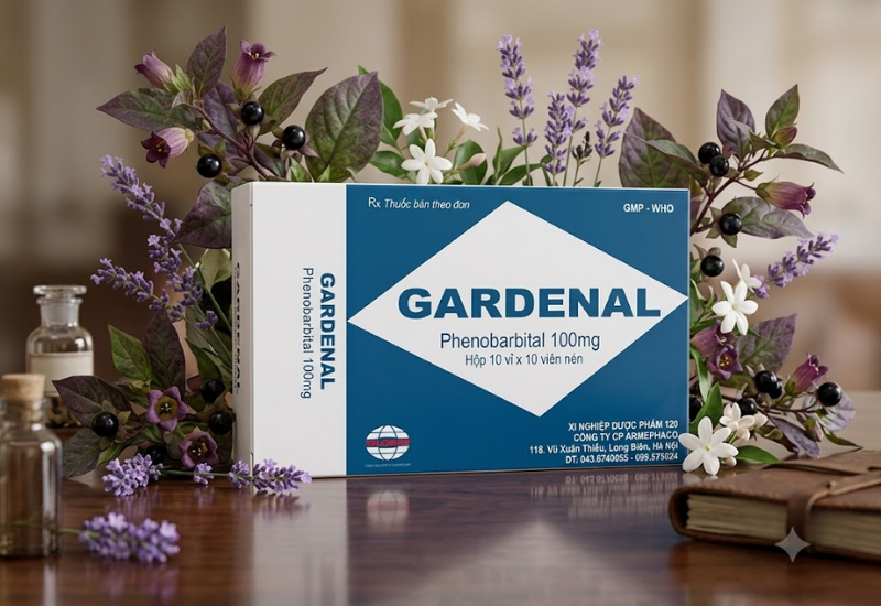 Thuốc hướng tâm thần Gardenal 100mg Armephaco (Hộp 100 viên)