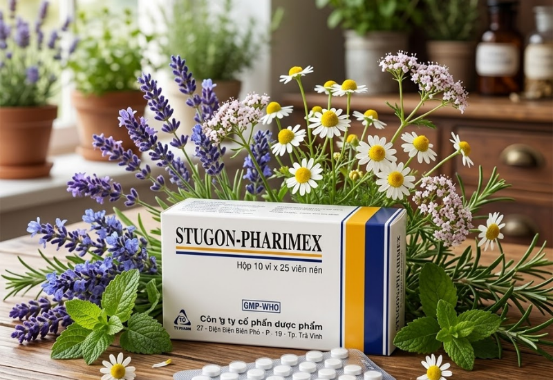 Thuốc hướng tâm thần Stugon Pharimex TV Pharm (Hộp 250 viên)