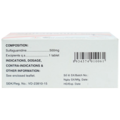 Thuốc kháng khuẩn đường ruột Sulfaguanidin 500mg Thanh Hóa (Lọ 250 viên)