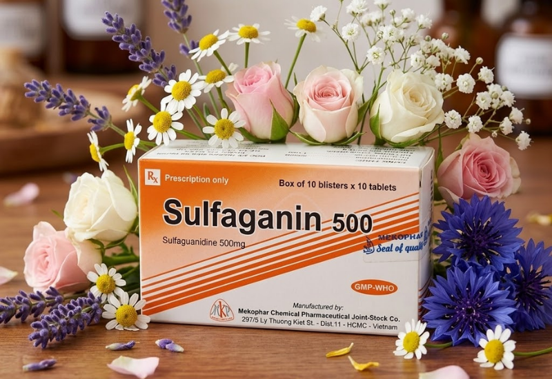 Thuốc kháng khuẩn đường ruột Sulfaguanidin 500mg Thanh Hóa (Lọ 250 viên)