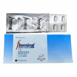 Thuốc kháng sinh Fleming 1g Medreich (Hộp 2 vỉ x 7 viên)