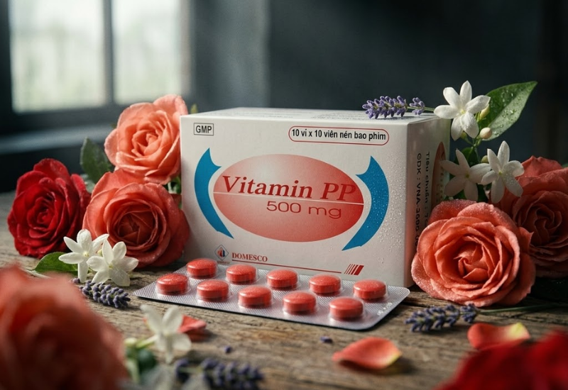 Thuốc kháng sinh trị nhiễm khuẩn Cloroxit Nam Hà (Hộp 40 viên)