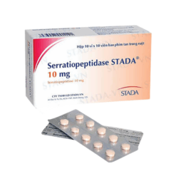 Thuốc kháng viêm giảm phù nề Serratiopeptidase 10mg Danapha (Hộp 10 vỉ x 10 viên)