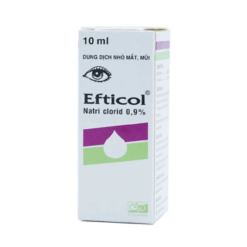 Thuốc nhỏ mắt mũi Efticol Natri Clorid 0.9% (Hộp 1 chai 10ml)