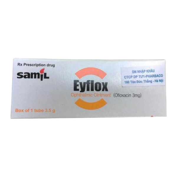 Thuốc nhỏ mắt tai Eyflox Samil (Hộp 1 lọ x 5ml)