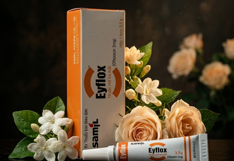 Thuốc nhỏ mắt tai Eyflox Samil (Hộp 1 lọ x 5ml)