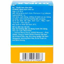 Thuốc nhỏ tai Otipax Biocodex (Chai 15ml)