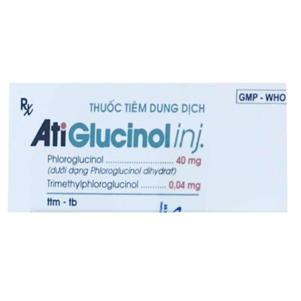 Thuốc tiêm giảm đau Atiglucinol inj An Thiên (Hộp 10 ống x 4ml)