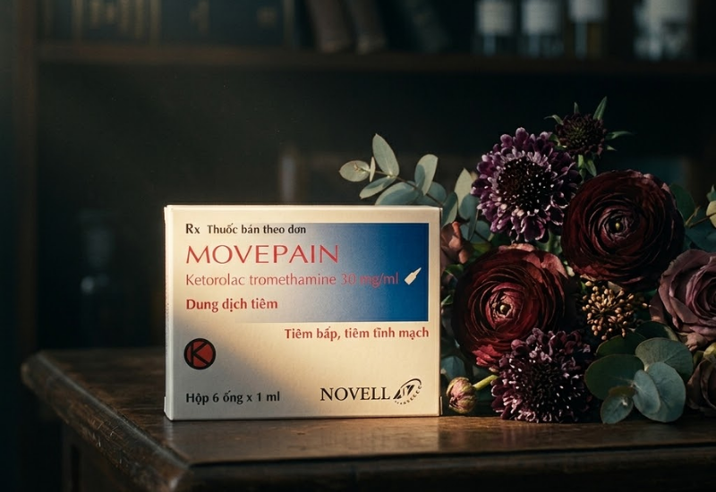 Thuốc tiêm giảm đau chống viêm Movepain 30mg/ml Novell Pharm (Hộp 6 ống x 1ml)