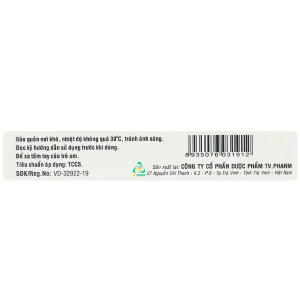 Thuốc tiêm kháng sinh Cefpirome 2g TV Pharm (Hộp 1 lọ)