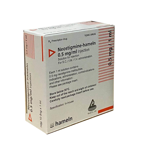 Thuốc tiêm tăng trương lực cơ Neostigmine 0,5mg/ml Rotexmedica (Hộp 10 ống x 1ml)