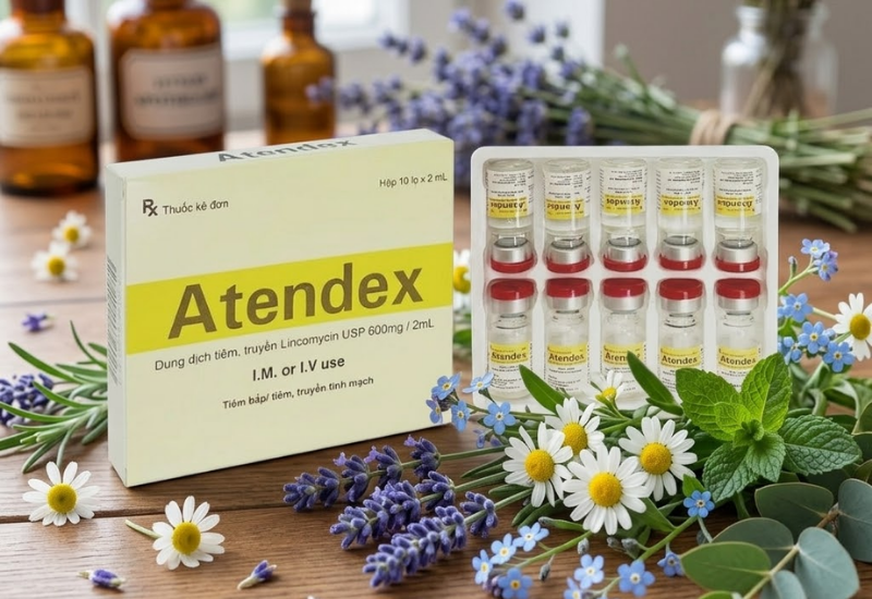 Thuốc tiêm trị nhiễm khuẩn Atendex Yeva Therapeutics (Hộp 10 ống x 2ml)