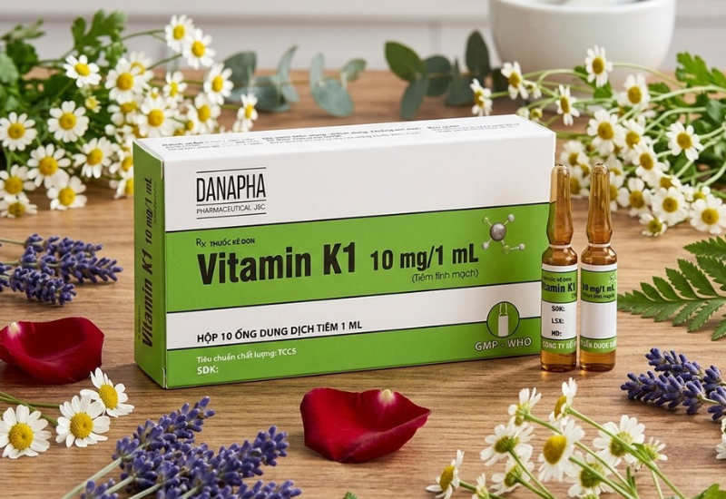 Thuốc tiêm Vitamin K1 (Hộp 10 ống 1ml)