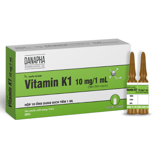 Thuốc tiêm Vitamin K1 (Hộp 10 ống 1ml)