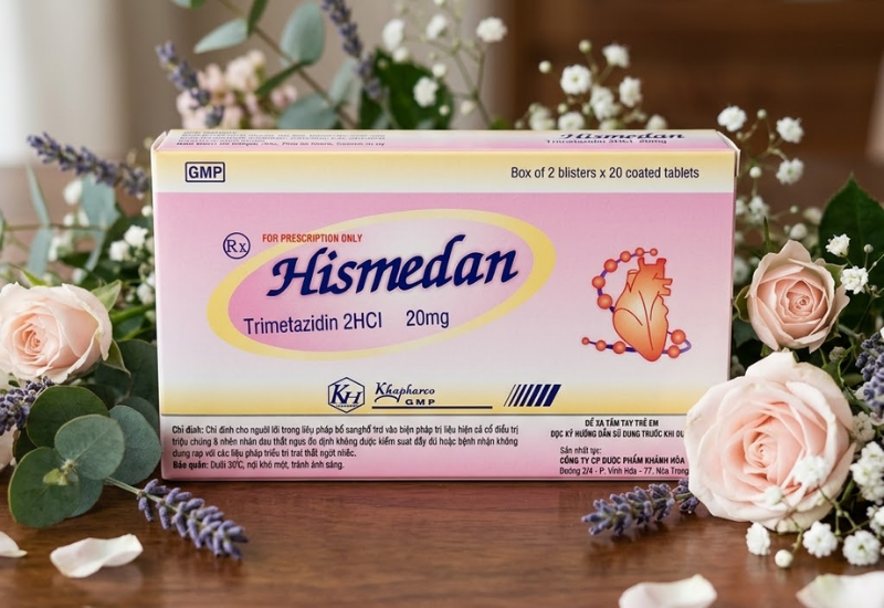 Thuốc trị đau thắt ngực Hismedan 20mg Khapharco (Hộp 2 vỉ x 30 viên)
