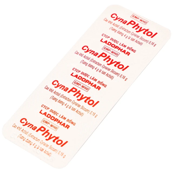Thuốc trị gan mật Cynaphytol Ladophar (Hộp 5 vỉ x 10 viên)