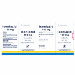 Thuốc trị lao Isoniazid 150mg Pharbaco (Hộp 1 lọ x 100 viên)