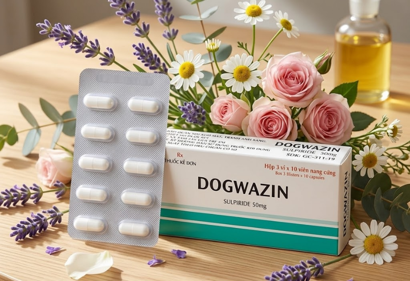 Thuốc trị lo âu Dogwazin 50mg Khahopharma (Hộp 3 vỉ x 10 viên)
