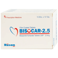 Thuốc trị tăng huyết áp Bisocar 2.5 Rusan Pharm (Hộp 10 vỉ x 10 viên)