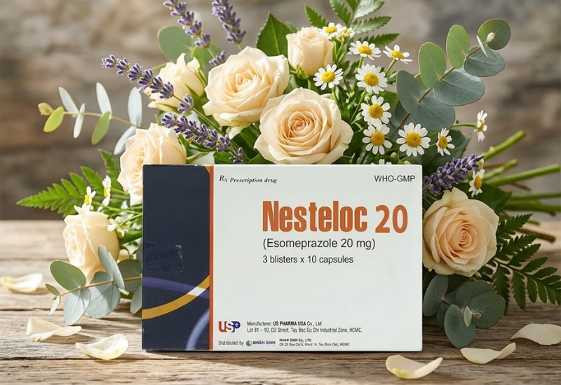Thuốc trị trào ngược dạ dày Nesteloc 20 US Pharma USA (Hộp 3 vỉ x 10 viên)