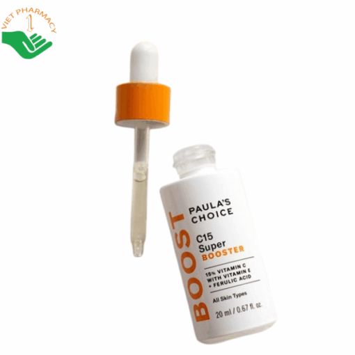 Tinh chất 15% Vitamin C C15 Super Booster Paula's Choice làm sáng da, mờ thâm nám và giảm nếp nhăn (Chai 20ml)