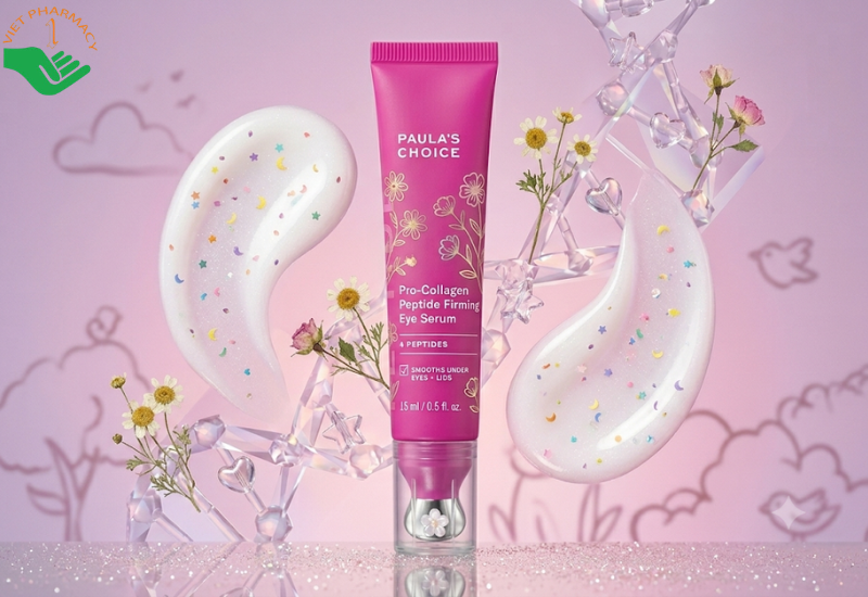 Tinh chất cho vùng mắt Pro-Collagen Peptide Firming Eye Serum Paula’s Choice làm săn chắc và giảm nếp nhăn cho mắt (Tuýp 15ml)