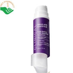 Tinh chất chống lão hóa Clinical 0.3% Retinol + 2% Bakuchiol Treatment Paula's Choice giúp mờ vết thâm và nếp nhăn (Chai 30ml)