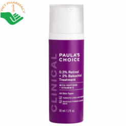 Tinh chất chống lão hóa Clinical 0.3% Retinol + 2% Bakuchiol Treatment Paula's Choice giúp mờ vết thâm và nếp nhăn (Chai 30ml)