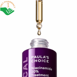 Tinh Chất Clinical Niacinamide 20% Treatment Paula's Choice giúp thu nhỏ lỗ chân lông to và làm sáng mịn bề mặt da (Chai 20ml)