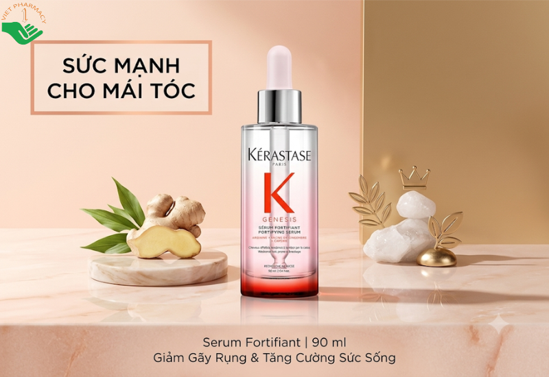 Tinh chất dành cho da đầu Genesis Anti Chute Fortifiant Kerastase giảm gãy rụng và nuôi dưỡng da đầu khỏe mạnh (Chai 90ml)