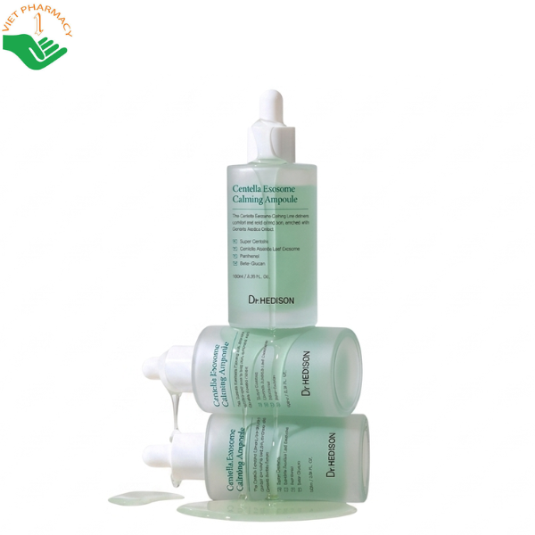Tinh chất dưỡng làm dịu da Centella Exosome Calming ampoule Dr.Hedison cấp ẩm và giảm mẩn đỏ (Chai 100ml)