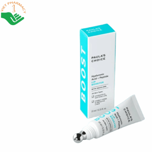 Tinh chất dưỡng môi Hyaluronic Acid + Peptide Lip Booster Paula's Choice giúp môi căng bóng và giảm khô ráp (Tuýp 10ml)