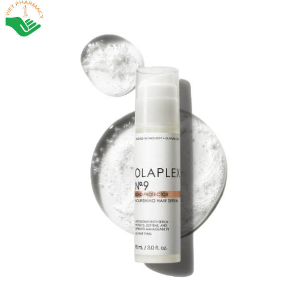 Tinh chất dưỡng tóc No.9 Bond Protector Nourishing Hair Serum Olaplex chống xơ rối và bảo vệ khỏi tạo kiểu tóc bằng nhiệt (Chai 90ml)