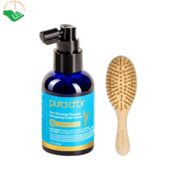 Tinh chất hữu cơ Therapy Energizing Scalp Serum Pura D'or hỗ trợ giảm rụng tóc, kích thích mọc tóc và nuôi dưỡng da đầu khỏe mạnh (Chai 120ml)