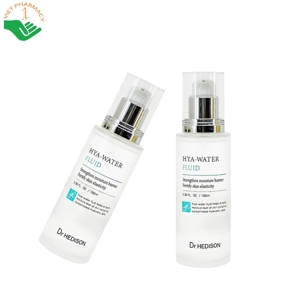 Tinh chất Hya Water Fluid Dr.Hedison dưỡng ẩm và làm chậm quá trình lão hóa (Chai 50ml)