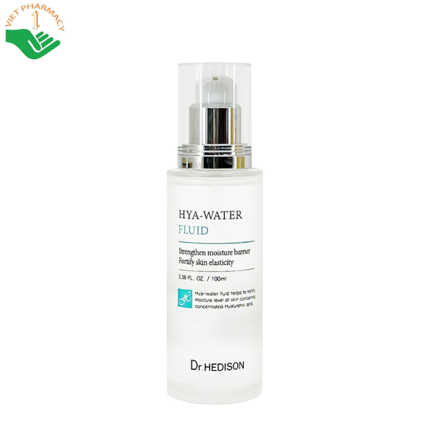 Tinh chất Hya Water Fluid Dr.Hedison dưỡng ẩm và làm chậm quá trình lão hóa (Chai 50ml)
