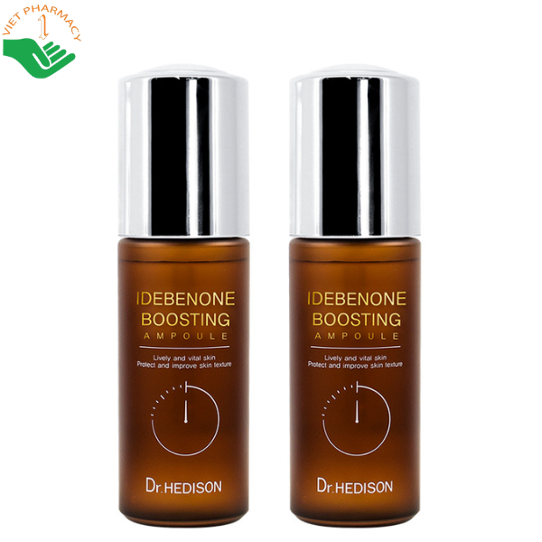 Tinh chất Idebenone Boosting Ampoule Dr.Hedison giúp tăng độ đàn hồi và cải thiện bức tường bảo vệ làn da (Chai 50ml)