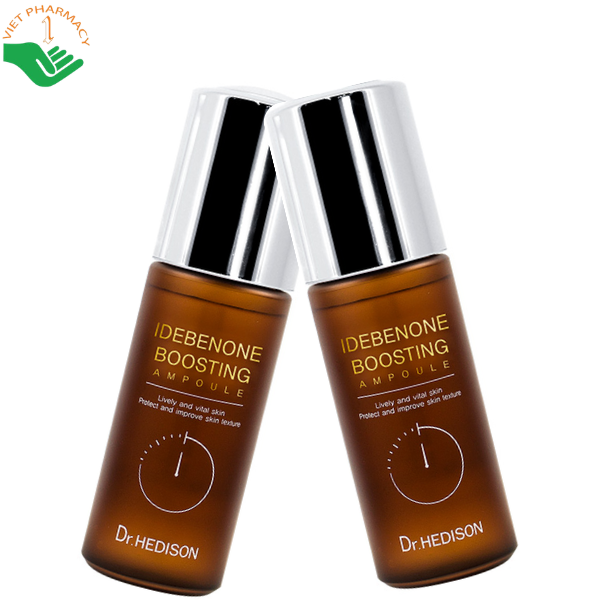 Tinh chất Idebenone Boosting Ampoule Dr.Hedison giúp tăng độ đàn hồi và cải thiện bức tường bảo vệ làn da (Chai 50ml)