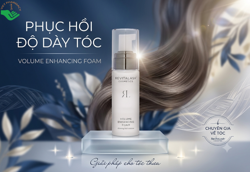 Tinh chất kích thích mọc tóc Volume Enhancing Foam Revitalash tăng cường độ chắc khỏe cho tóc và giảm thiểu hiện tượng tóc bạc (Chai 55ml)
